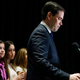 Republican presidential candidate Sen. Marco Rubio of Florida, flanked by his family, speaks at a primary-night rally March 15, 2016, in Miami. Rubio announced he was suspending his campaign after losing his home state of Florida to Republican rival Donald Trump.
Angel Valentin/Getty Images